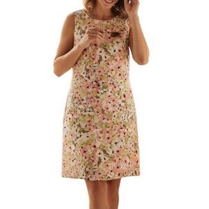 J.Jill Love Linen Floral Shift Dress Plus Size 2X Sleeveless